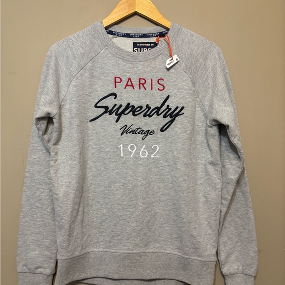 SUPERDRY PARIS NWT Florence Crew Neck Sweatshirt - Picture 3 of 10